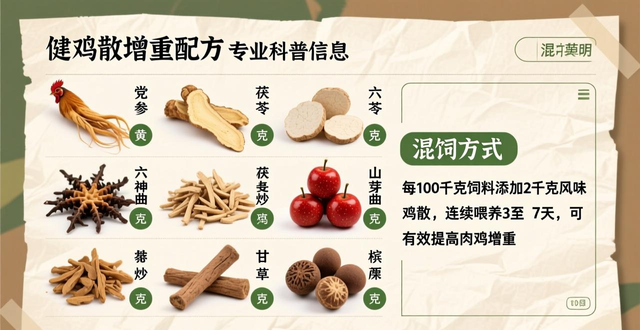 养鸡中草药配方大公开！草药添加剂、增重、防治等配方都有