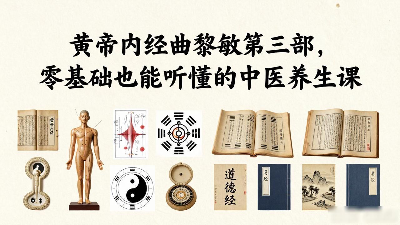 黄帝内经曲黎敏第三部,零基础也能听懂的中医养生课