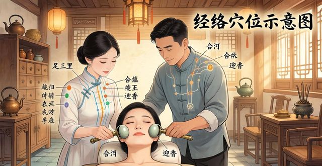 中医美容之面部滚蛋疗法,促进面部血液循环,调理肌肤养颜