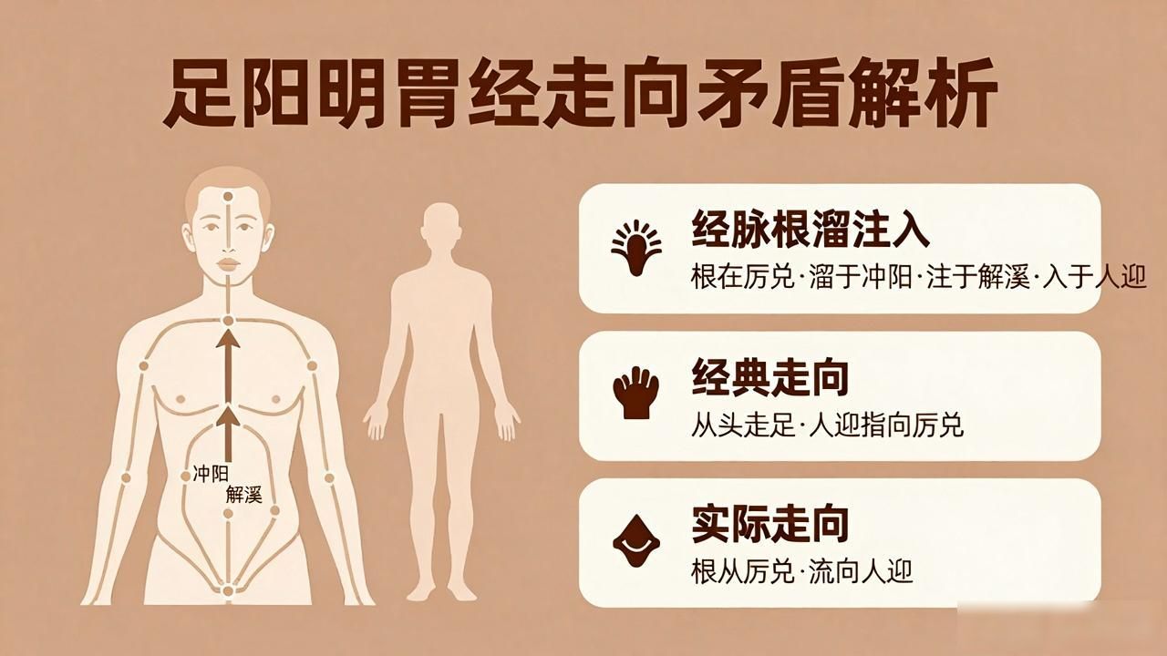 图解黄帝内经全集pdf:破解经脉走向矛盾,一图看懂经气双向运行