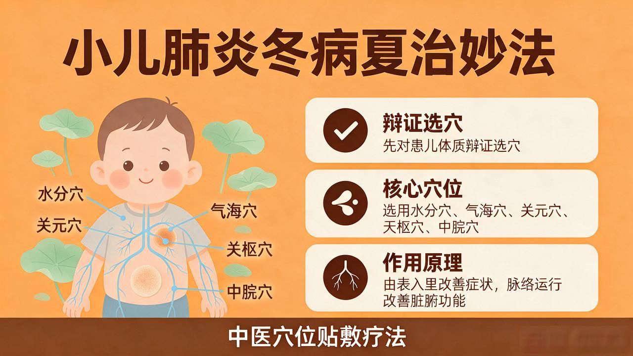 小儿肺炎防治妙法，冬病夏治中药配方大揭秘