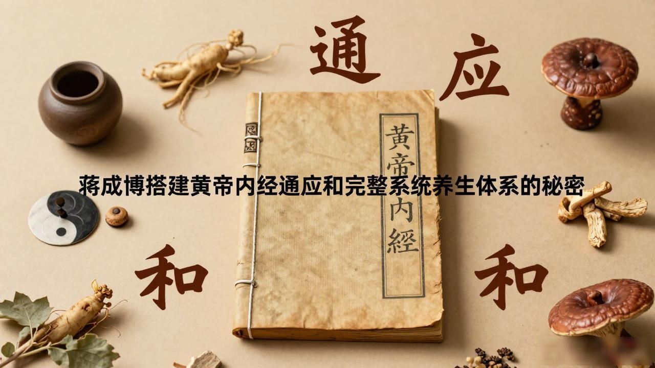 蒋成博搭建黄帝内经通应和完整系统养生体系的秘密