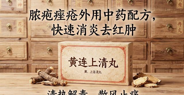 脓疱痤疮外用中药配方，快速消炎去红肿