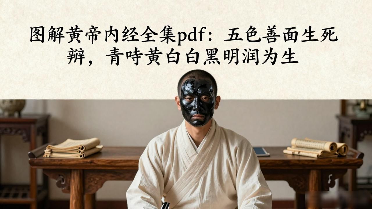 图解黄帝内经全集pdf:五色善面生死辨,青赤黄白黑明润为生