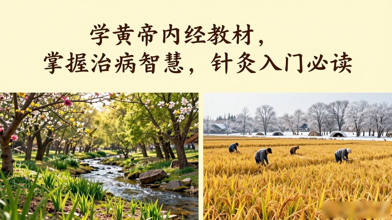 学黄帝内经教材，掌握治未病智慧，针灸入门必读