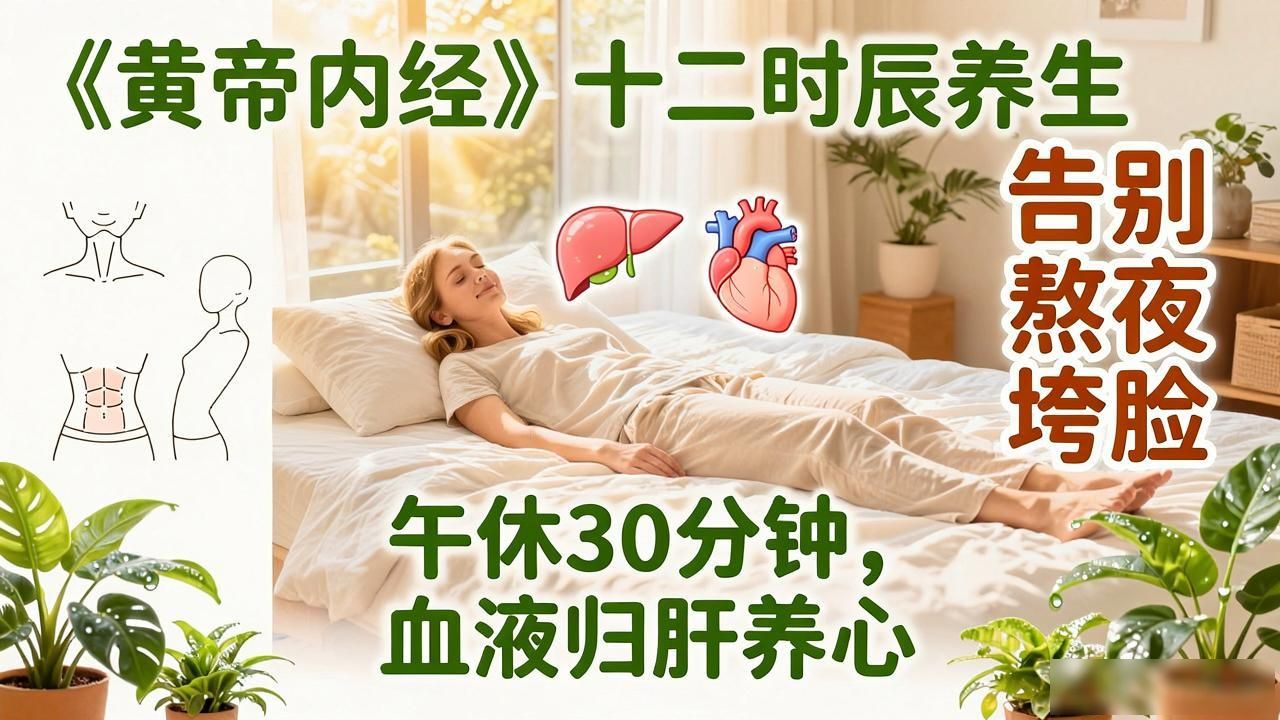 黄帝内经十二时辰养生密码，戳破养生大坑，告别熬夜垮脸
