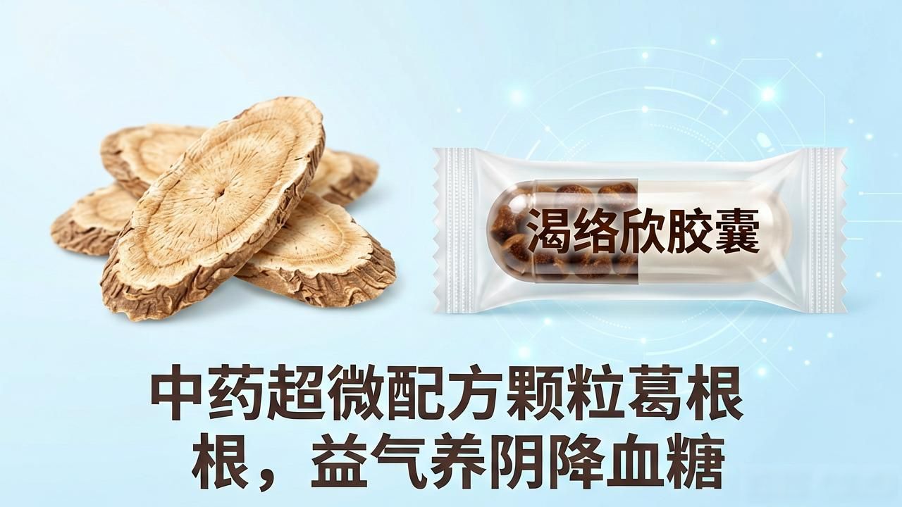 中药超微配方颗粒葛根，益气养阴降血糖