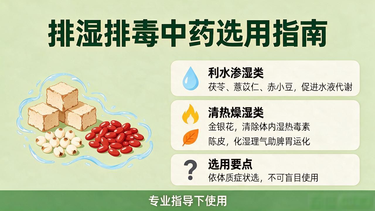 排湿排毒中药有讲究,茯苓薏苡仁等这样用才对