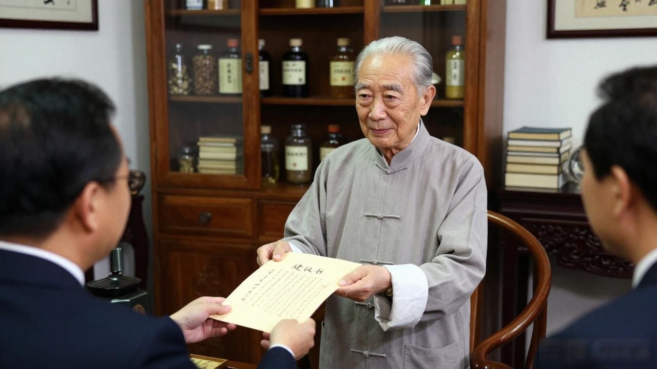 南怀瑾自幼体弱多病。他的书柜里堆满了中药提取物,他吃的药比食物还多。