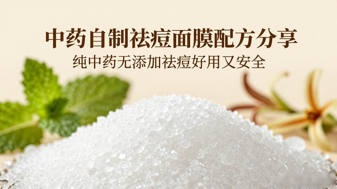 中药自制祛痘面膜配方分享 纯中药无添加祛痘好用又安全