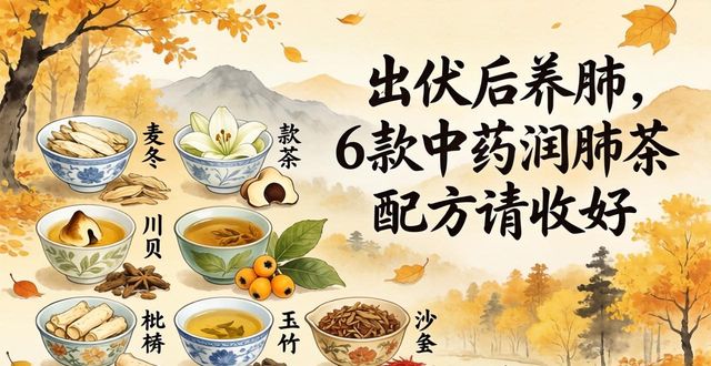 出伏后养肺，6款中药润肺茶配方请收好