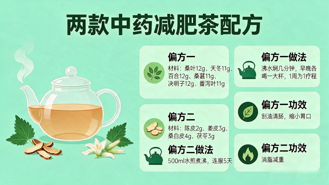 揭秘自制中药减肥茶配方,轻松一个月瘦15斤超绝