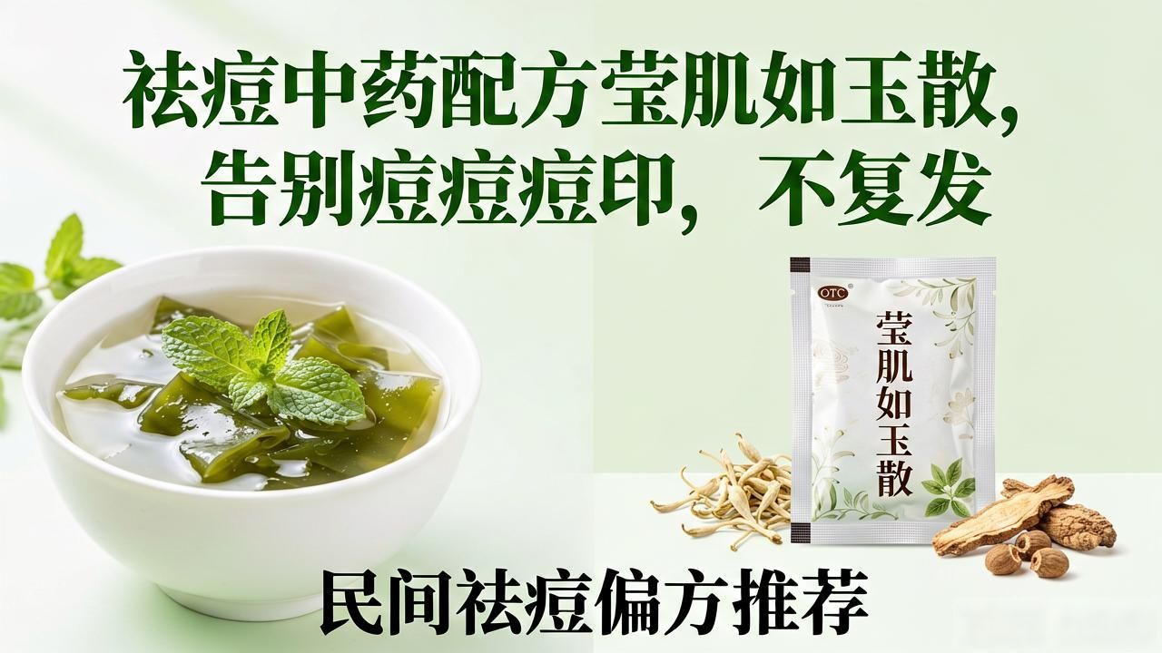 祛痘中药配方莹肌如玉散，告别痘痘痘印，不复发