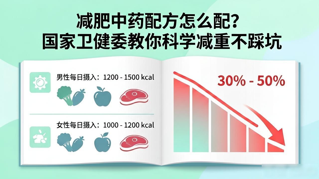 减肥中药配方怎么配?国家卫健委教你科学减重不踩坑