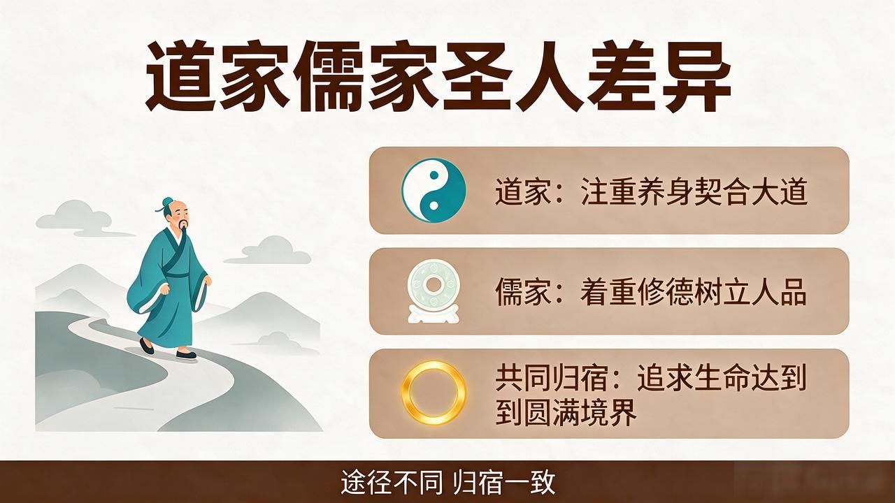 道家圣人和儒家圣人咋区分？一张表看懂养生与修德的根本不同