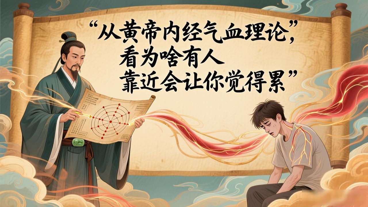 从黄帝内经气血理论，看为啥有人靠近会让你觉得累