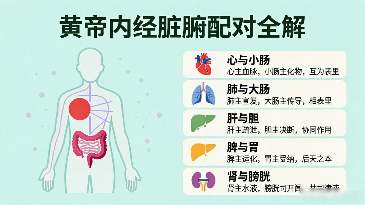 黄帝内经繁体版下载:六腑为何实而不满?五脏六腑配对全解