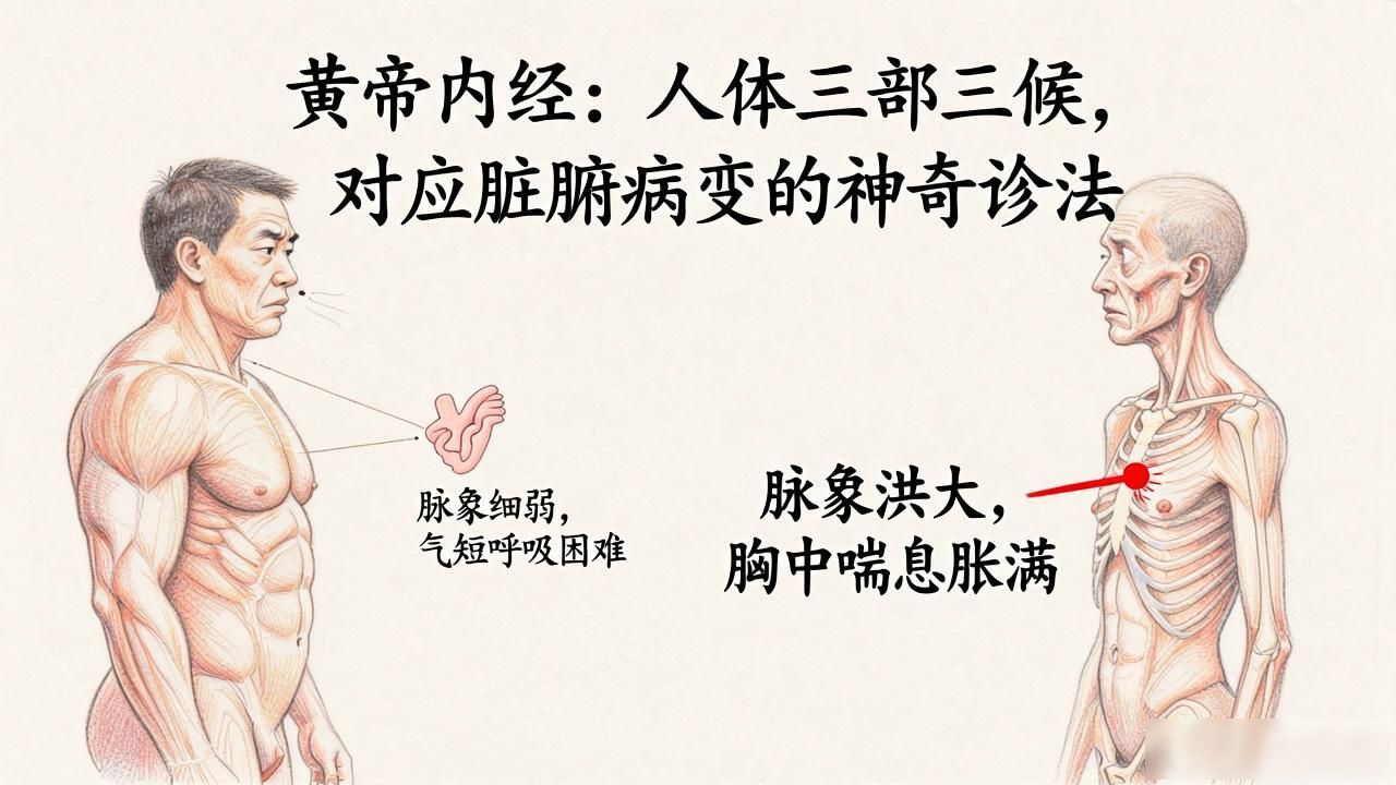 黄帝内经:人体三部三候,对应脏腑病变的神奇诊法