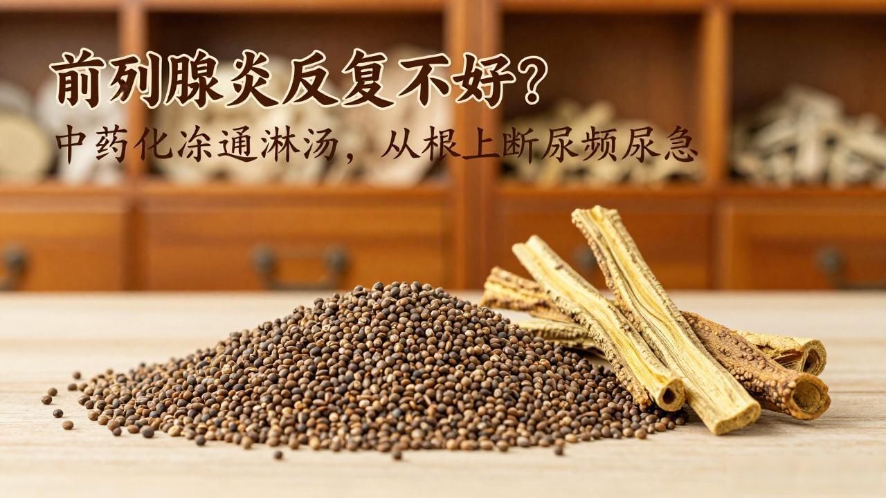 前列腺炎反复不好?中药化浊通淋汤,从根上断尿频尿急