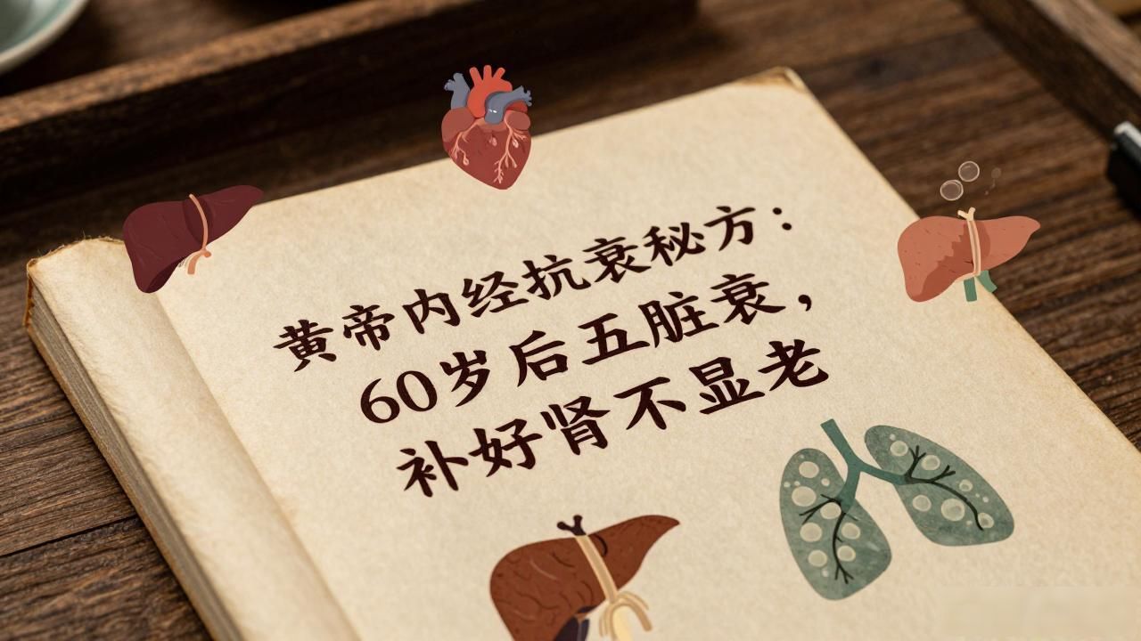 黄帝内经抗衰老秘方:60岁后五脏衰,补好肾不显老