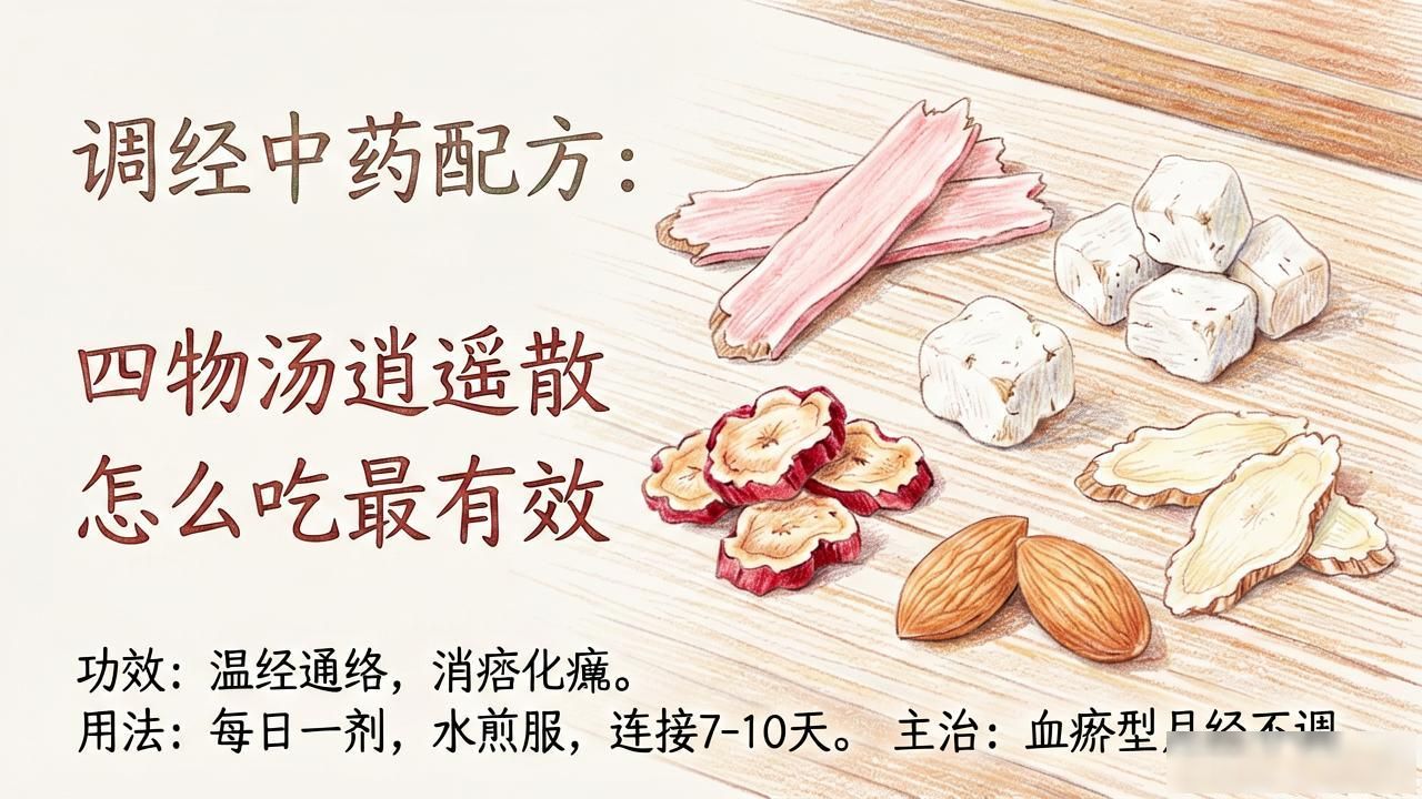 调经中药配方大全:四物汤逍遥散怎么吃最有效