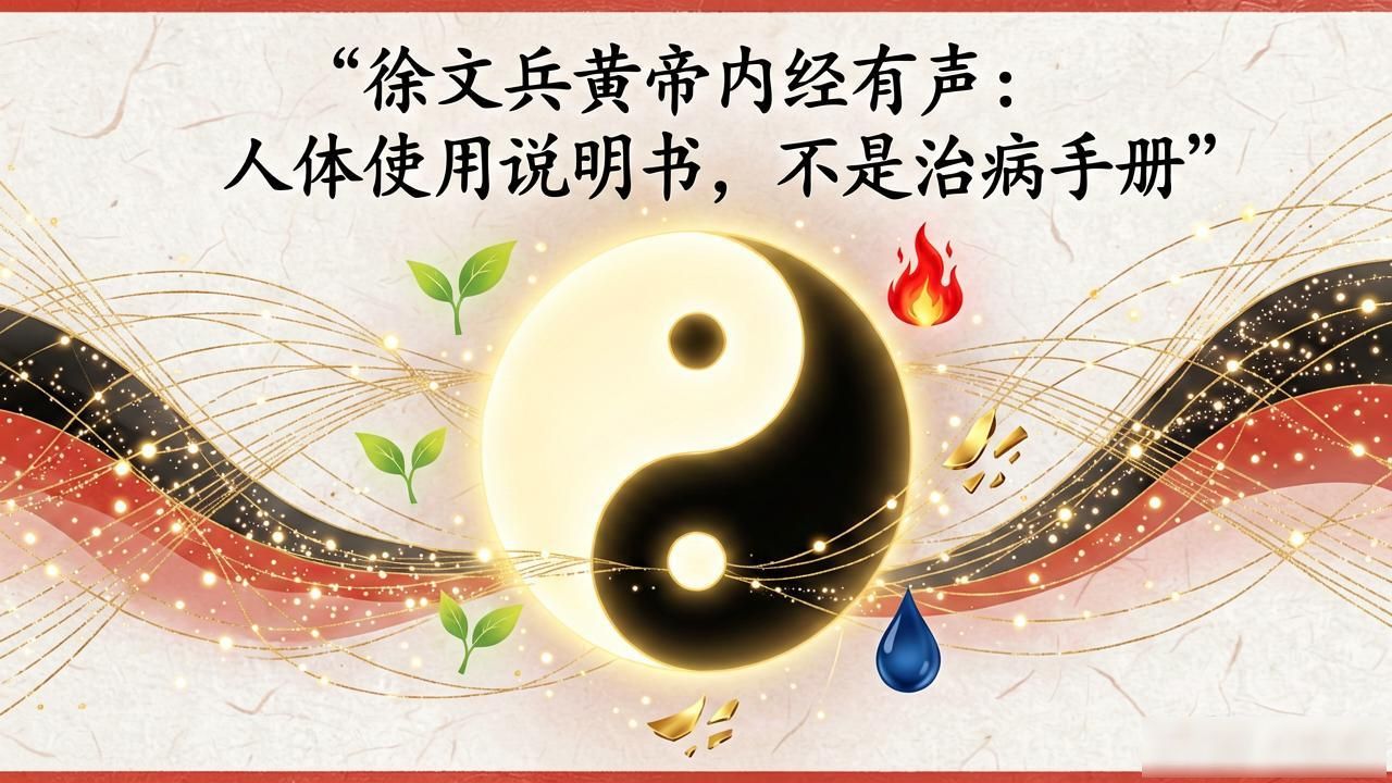 徐文兵黄帝内经有声:人体使用说明书,不是治病手册