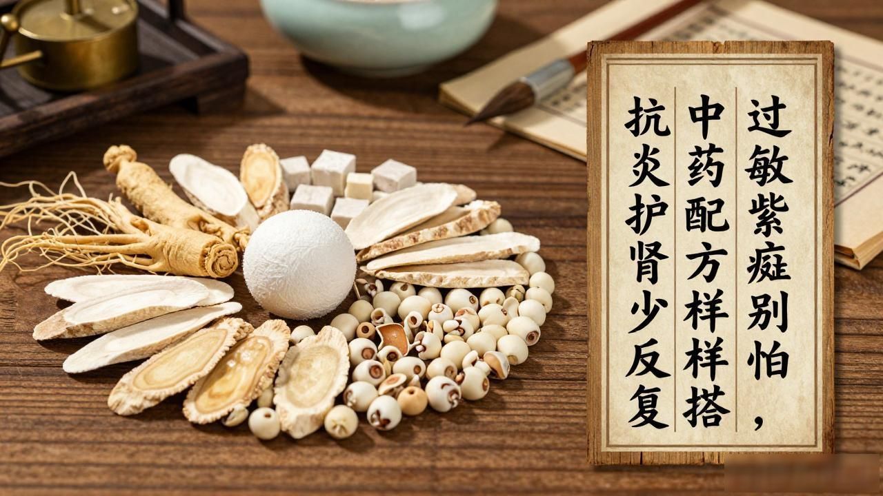 过敏性紫癜别怕,中药配方这样搭,抗炎护肾少反复