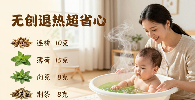 婴幼儿外感发热怕打针吃药?这款中药外洗液无创退热超省心