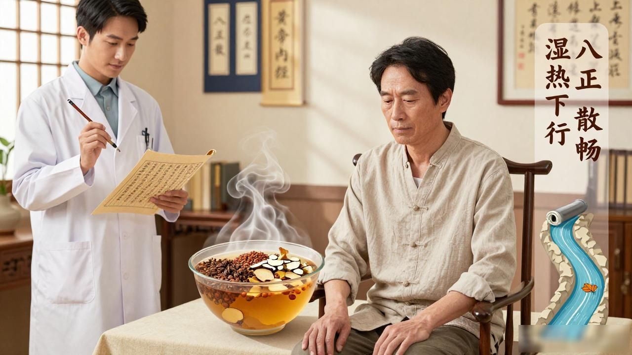 湿热型前列腺炎中药配方:八正散清下焦湿热,告别尿灼热坠胀