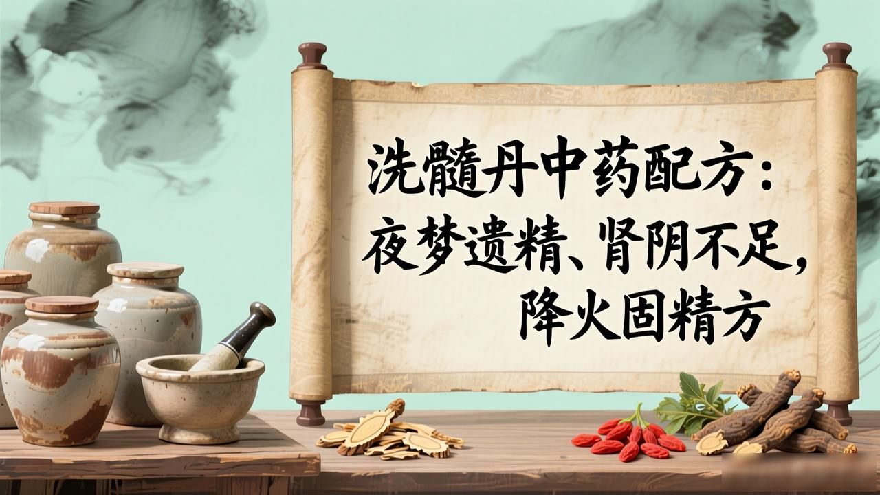 洗髓丹中药配方：夜梦遗精、肾阴不足，降火固精方