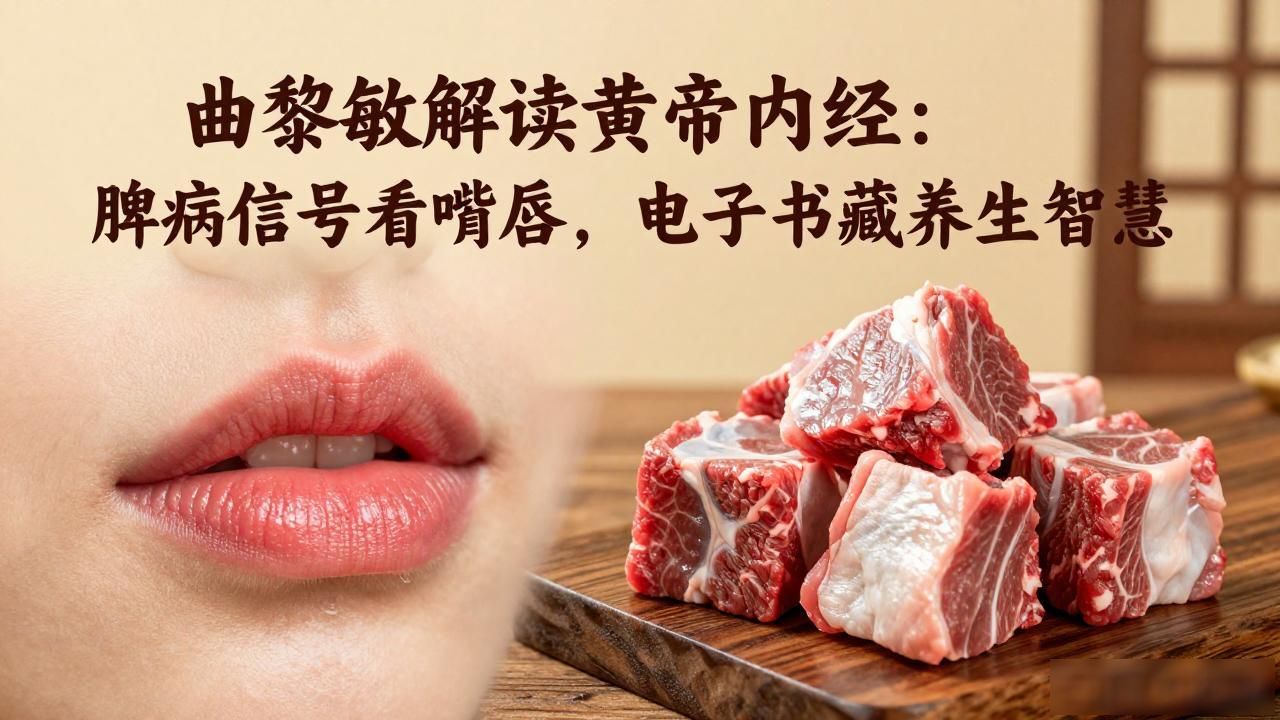 曲黎敏解读黄帝内经：脾病信号看嘴唇，电子书藏养生智慧
