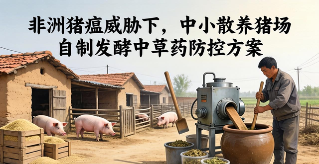 非洲猪瘟威胁下，中小散养猪场自制发酵中草药防控方案