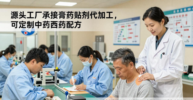 源头工厂承接膏药贴剂代加工，可定制中药西药配方