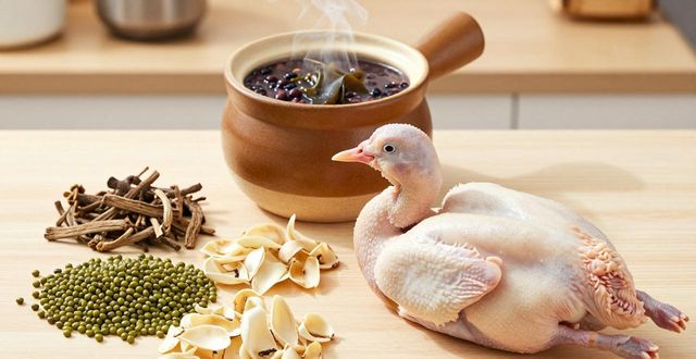 中药祛痘内调方:黑豆粥海带汤排毒养颜