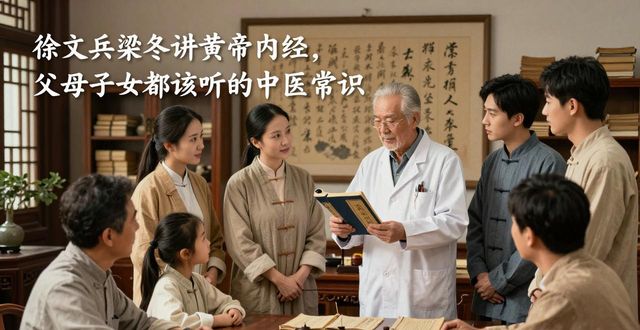 徐文兵梁冬讲黄帝内经,父母子女都该听的中医常识