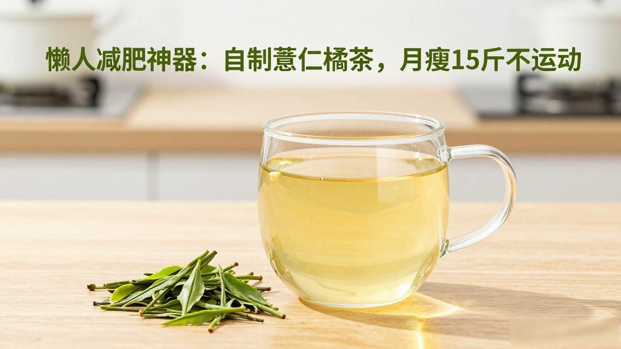 懒人减肥神器：自制薏仁橘茶，月瘦15斤不运动