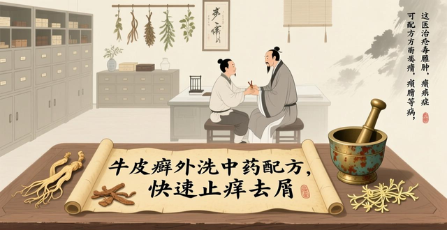 牛皮癣外洗中药配方，快速止痒去屑