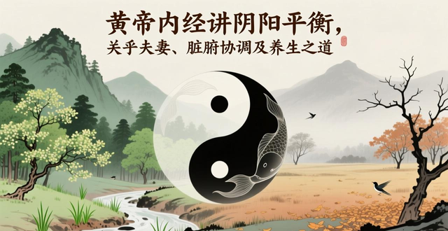 黄帝内经讲阴阳平衡，关乎夫妻、脏腑协调及养生之道