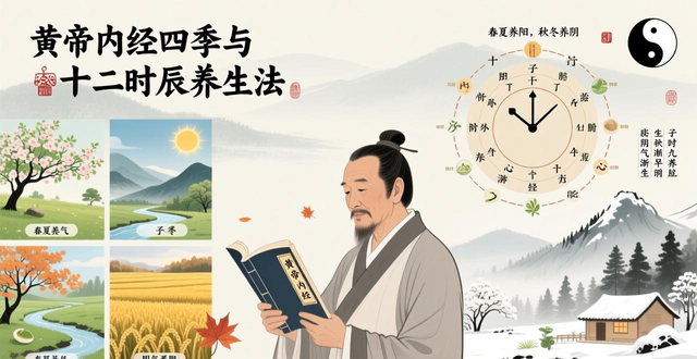 黄帝内经四季与十二时辰养生法，传授全方位养生要诀