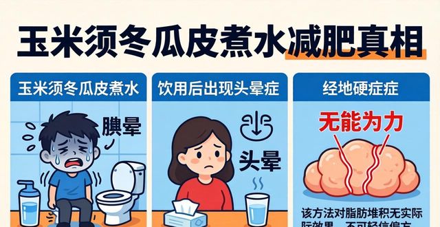 玉米须冬瓜皮煮水减肥？别天真了，真相是这样