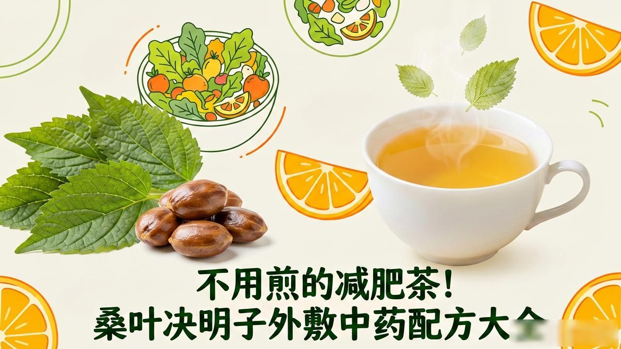 不用煎的减肥茶!桑叶决明子外敷中药配方大全