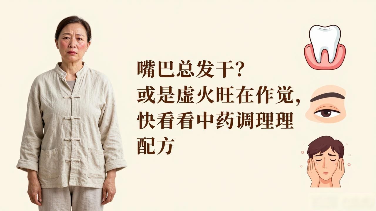 嘴巴总发干?或是阴虚火旺在作祟,快看看中药调理配方