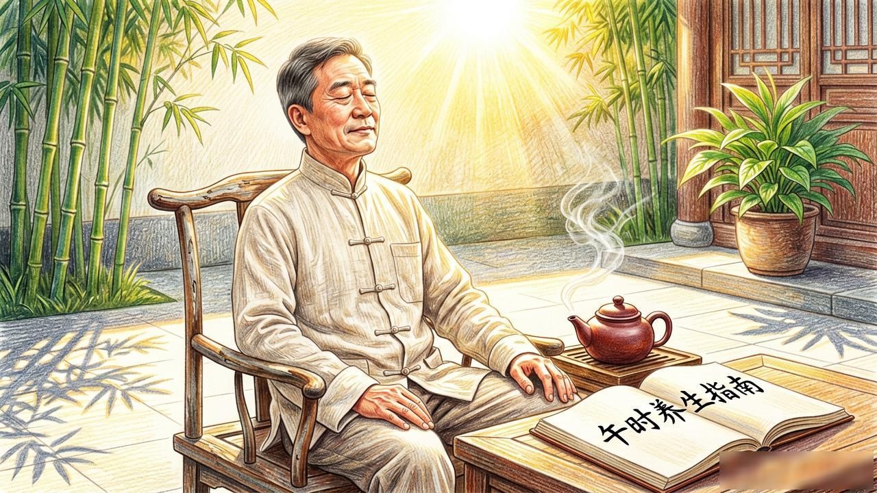 十二时辰对应几点?老戏迷必知的养生时辰图解,午时三刻、三更半夜一讲就透
