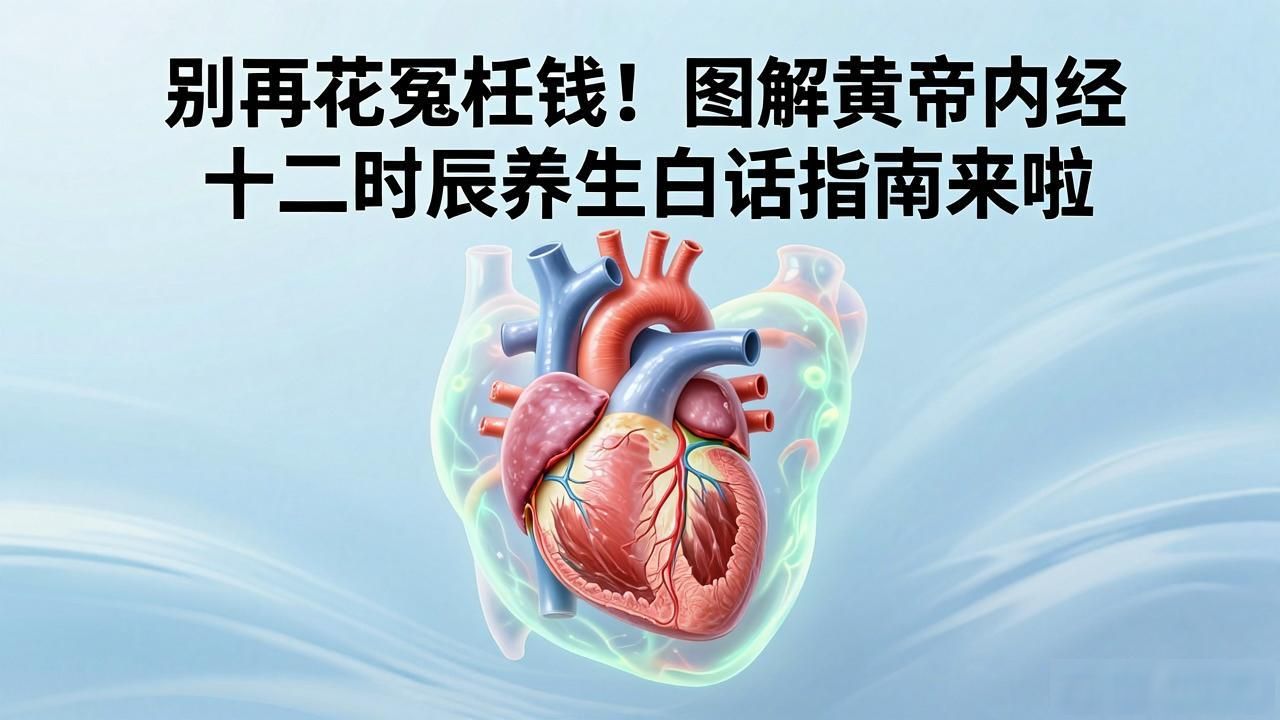 别再花冤枉钱!图解黄帝内经十二时辰养生白话指南来啦