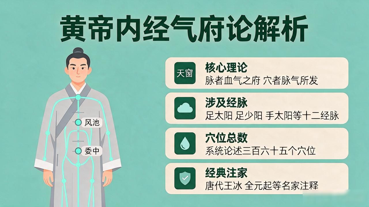 黄帝内经素问气府论全文译文 逐段解析脉气穴位原文注释