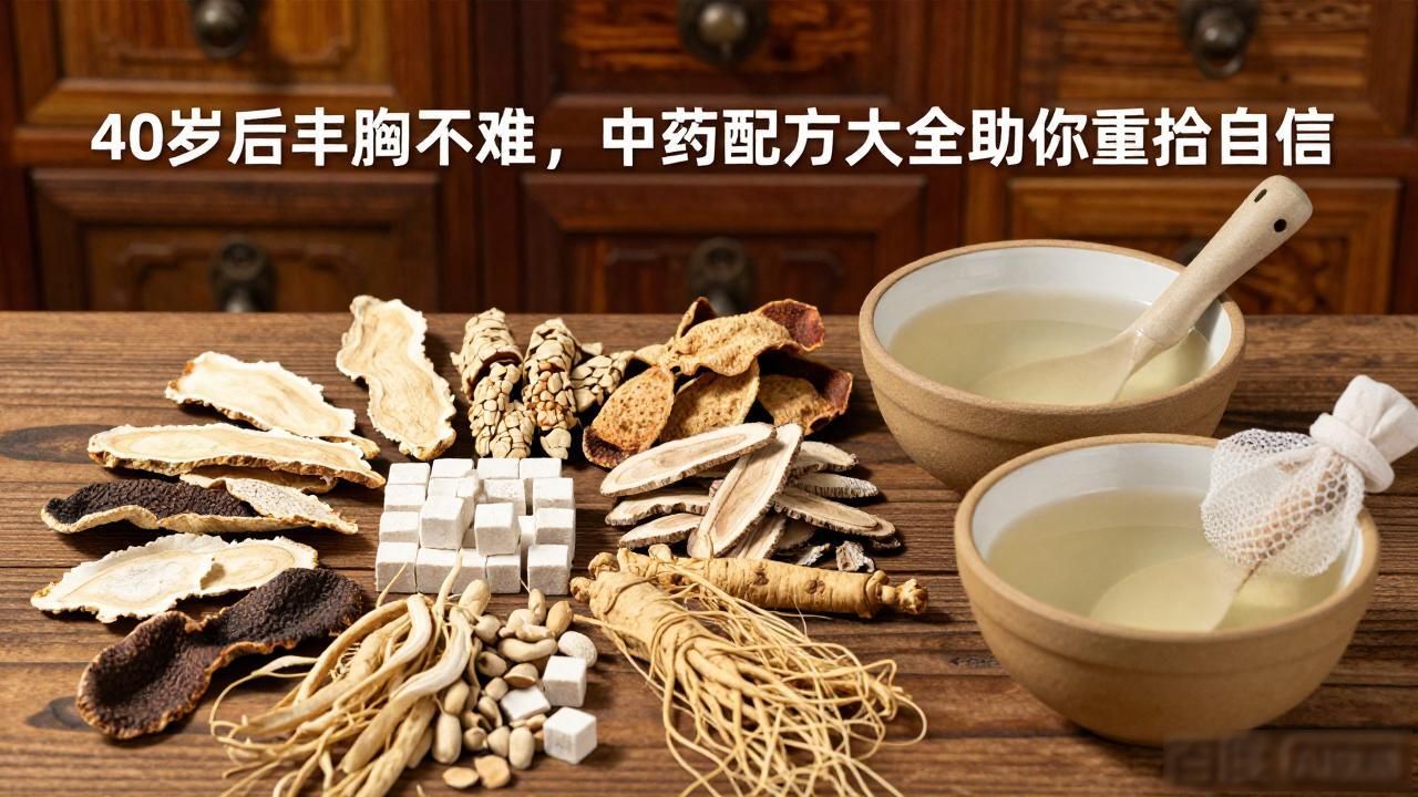 40岁后丰胸不难，中药配方大全助你重拾自信