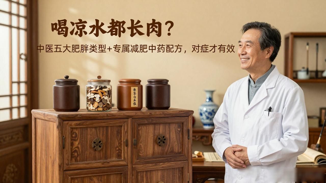 喝凉水都长肉?中医五大肥胖类型+专属减肥中药配方,对症才有效