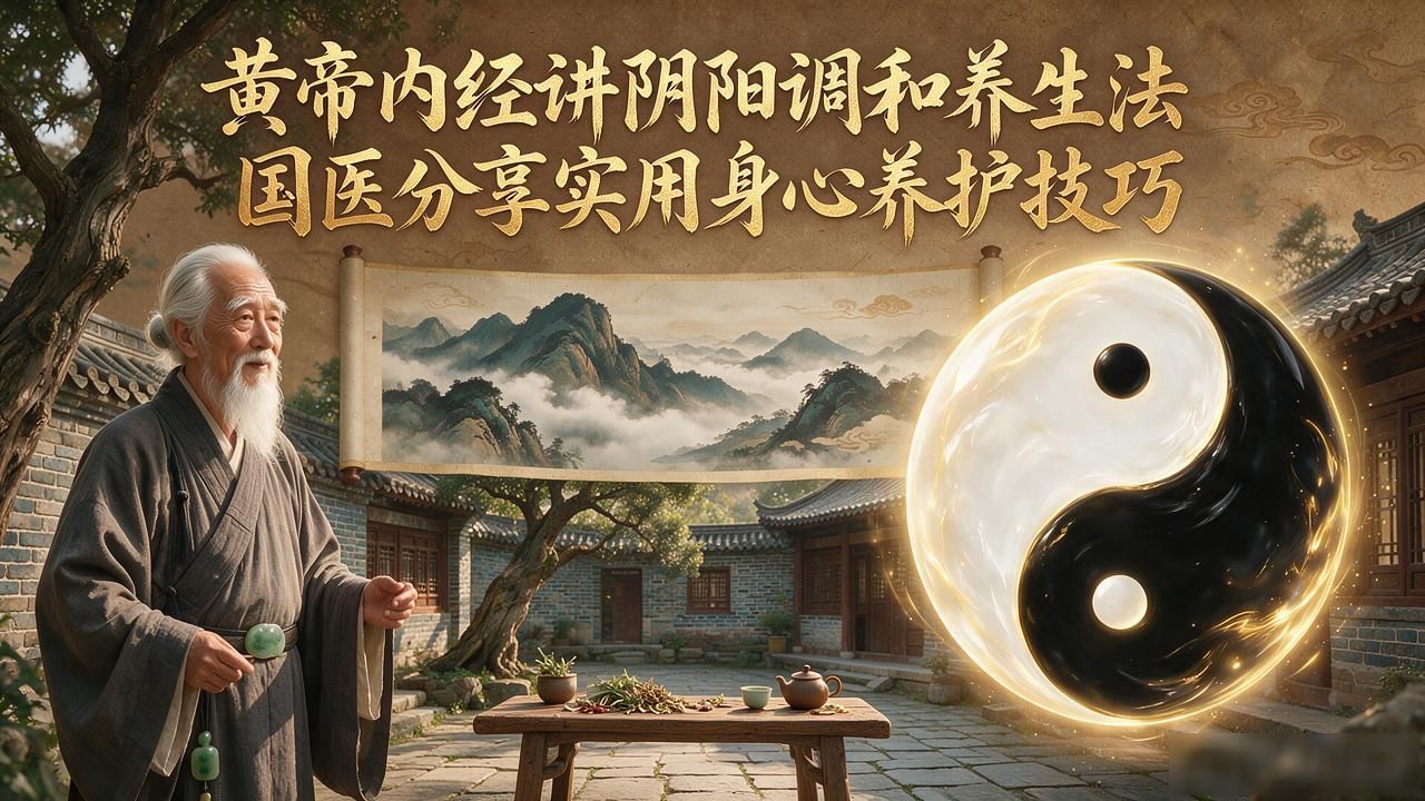 黄帝内经讲阴阳调和养生法 国医分享实用身心养护技巧