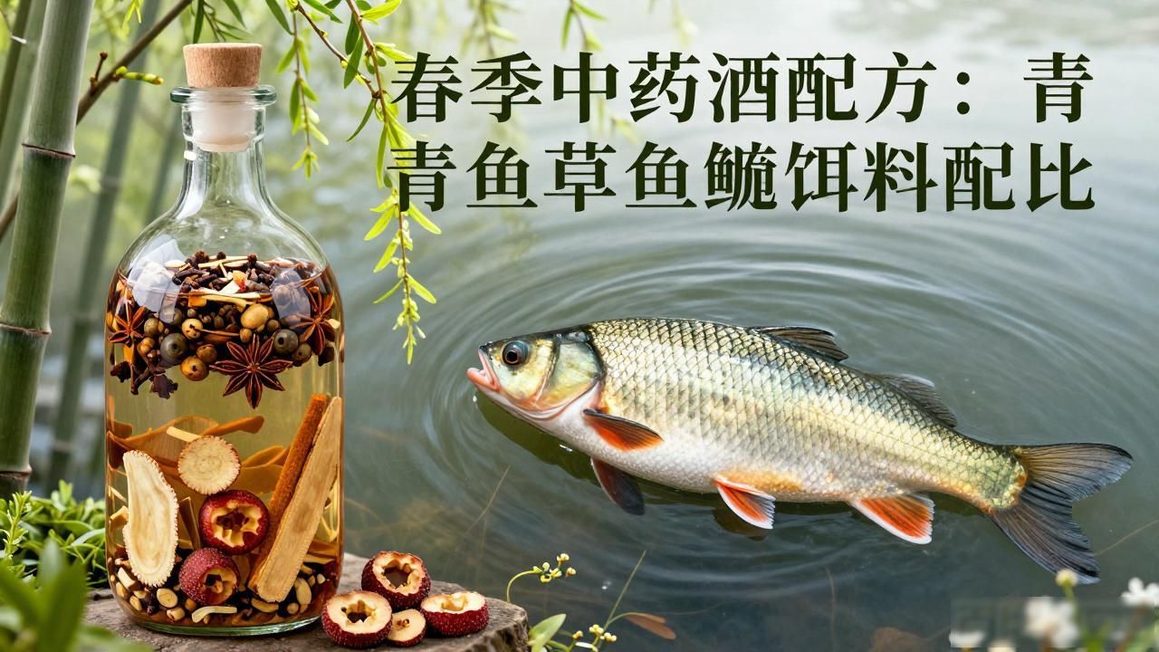 春季中药泡酒配方，青鱼草鱼鲢鳙饵料配比大公开