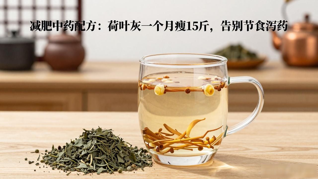 减肥中药配方大全:荷叶灰一个月瘦15斤,告别节食泻药